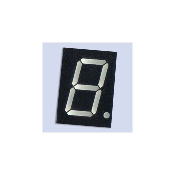 1D-03A-PUREGREEN Single Digit  Display, Pure Green