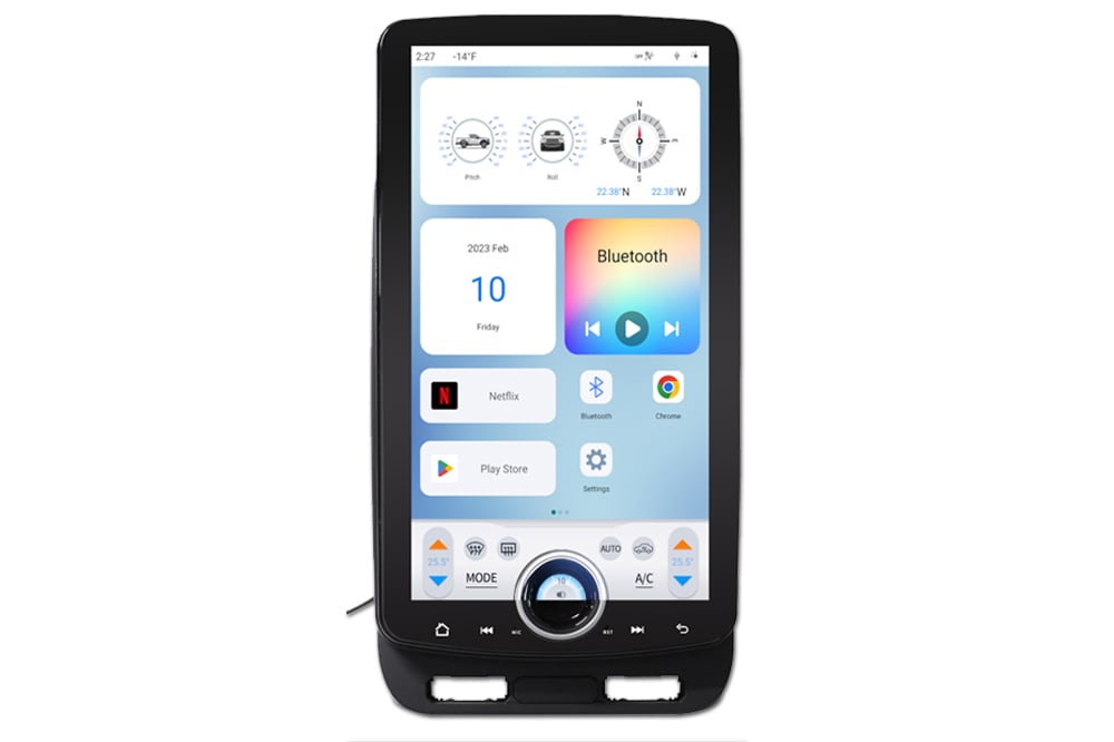 15.6 in. 9.0 LED Android Screen Radio Multi-Function On-Screen Knob with HDMI Out Sat Ready for 2015-2020 Ford F150 & 2017-2021 F250-F350
