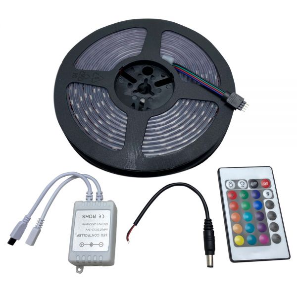 MS24FTWSTRIP-RGB 24 ft. RGB Flex Strip Light with Clear Waterproof Sleeve