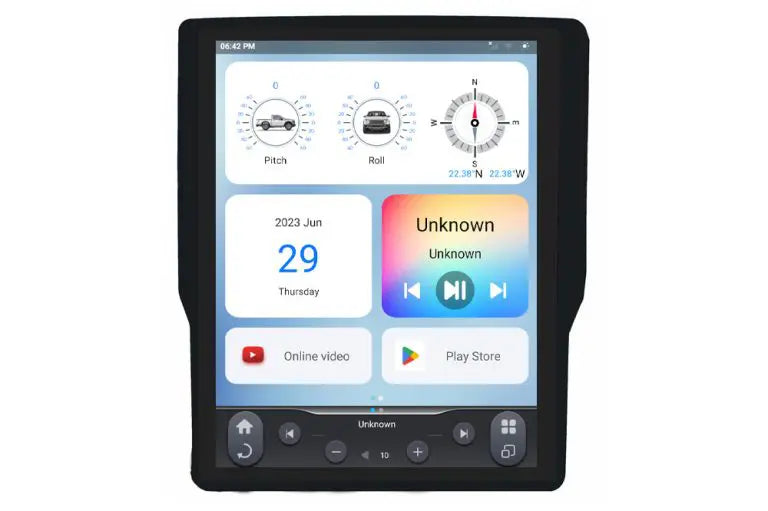 TS-DGPU12-1RR-6H 12.1 in. Touchscreen Replacement with 5 & 8 in. Displays for 2019-2023 Ram 6th Gen