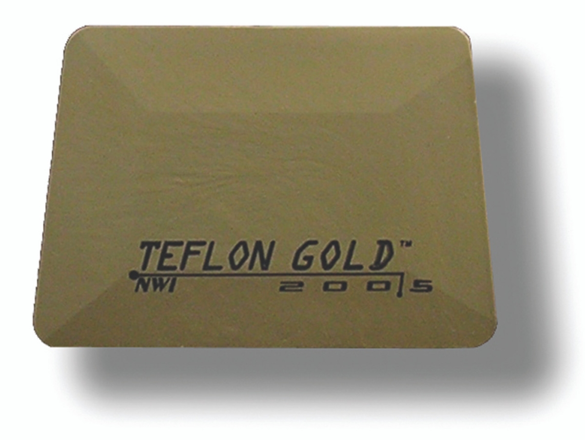 GT086GLD Tools Hard Card Squeegee - Gold