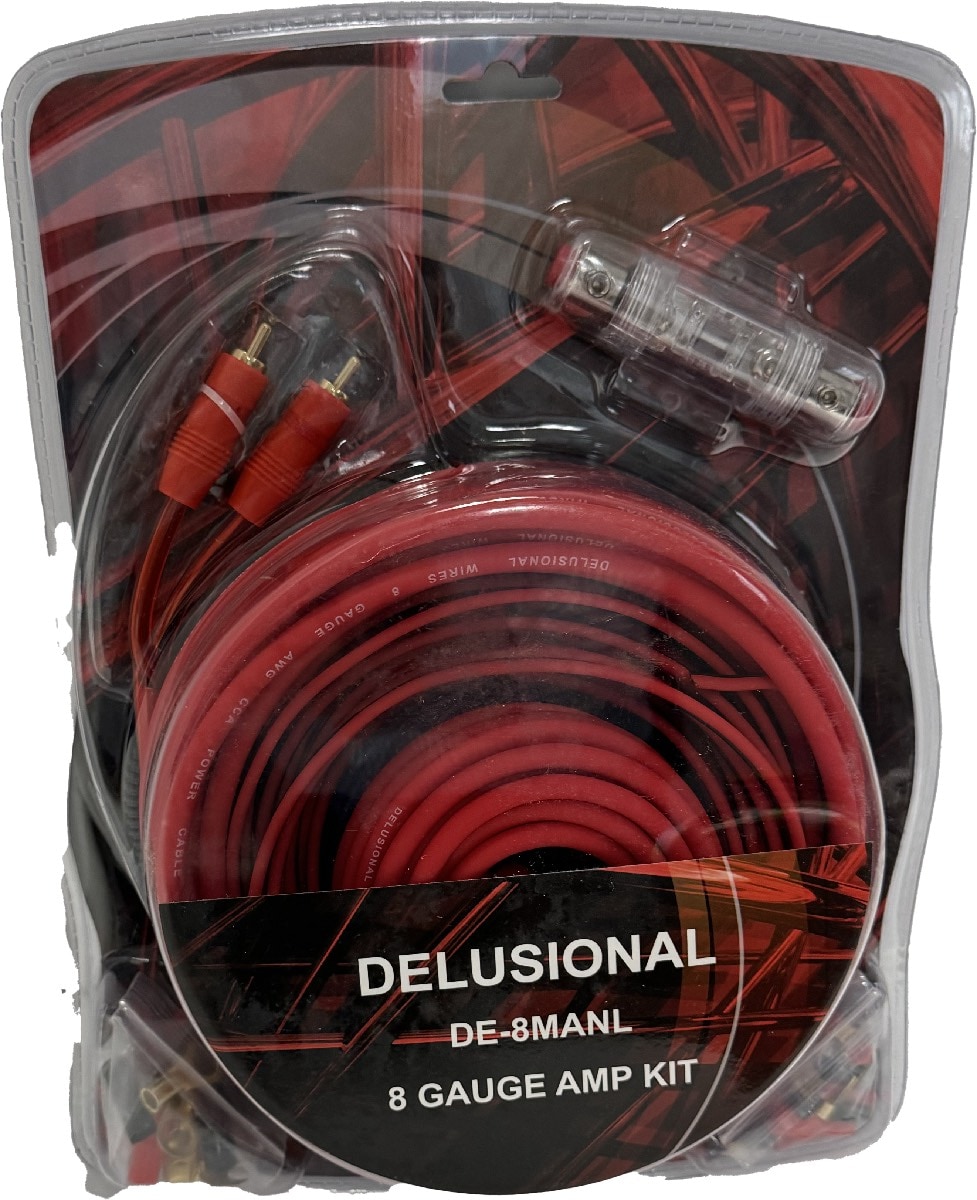 DE-8MANL Boxes Delusional Wires 8GA CCA AMP Kit