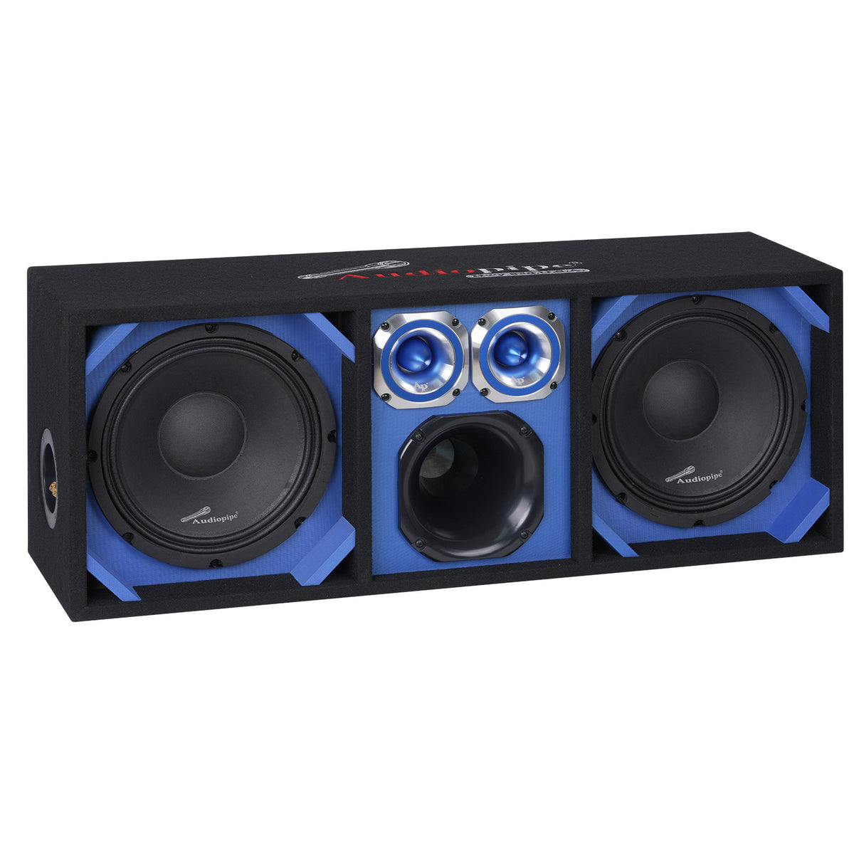AP-CHU-1028BLU 1000W Max Blue Face 10 Churro Style Enclosure System