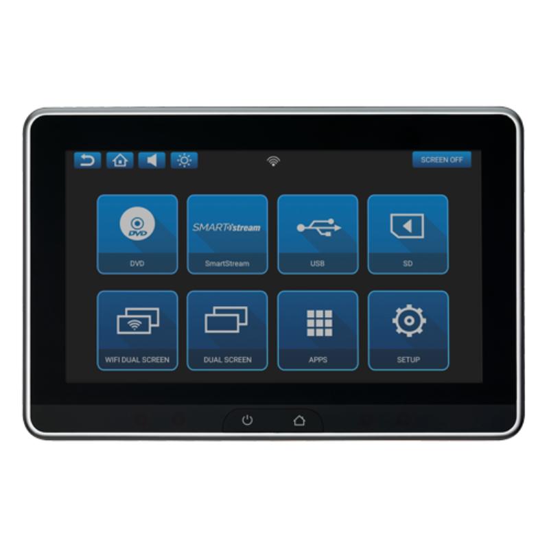 ADVSB10DD2 Dual 10.1 Touchscreen Smart TV Monitor System with Dual DVD