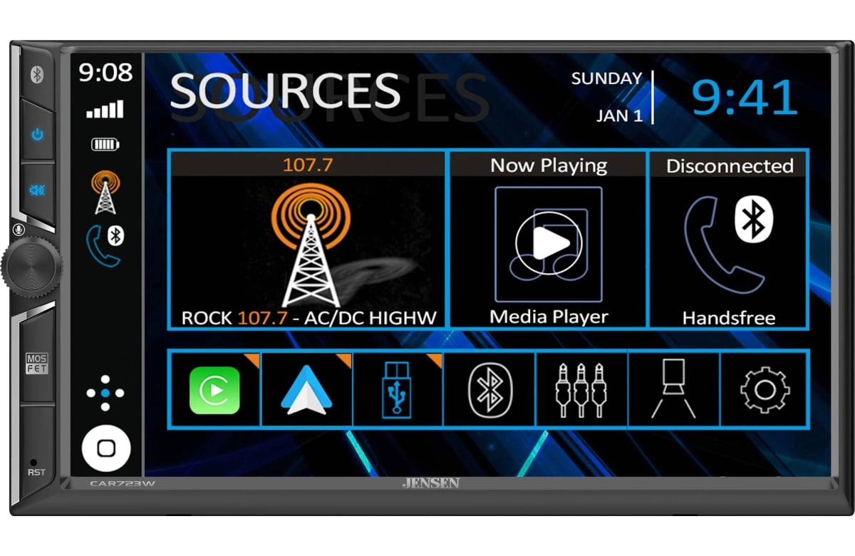 CAR723W-BC 7 in. Wireless Touchscreen Receiver with Backup Camera
