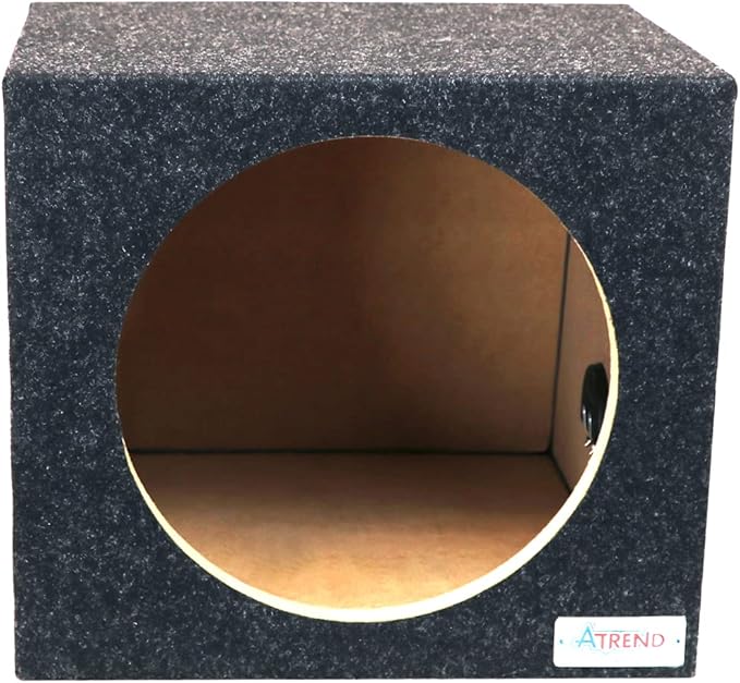 Atrend 12SAL 12 in. Single Sealed Subwoofer Enclosure, Hatchback & Wedge Style