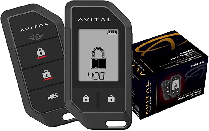 3308L 2-Way LCD Security System with Up to 0.25 Mile Range