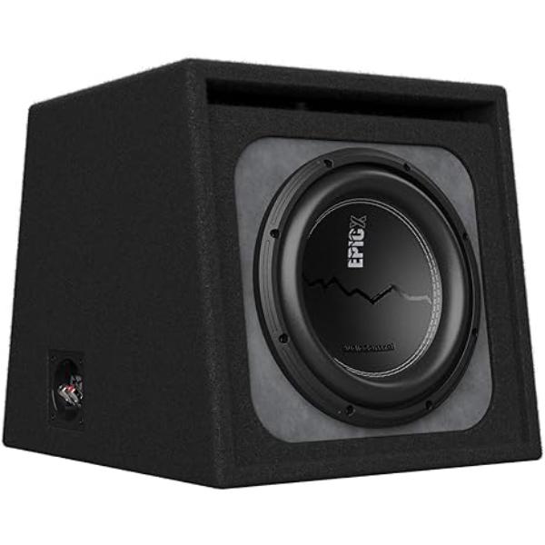 EPICXV10 10 in. Vented Subwoofer Bass Enclosure Box - 1 ohm, 500 W RMS