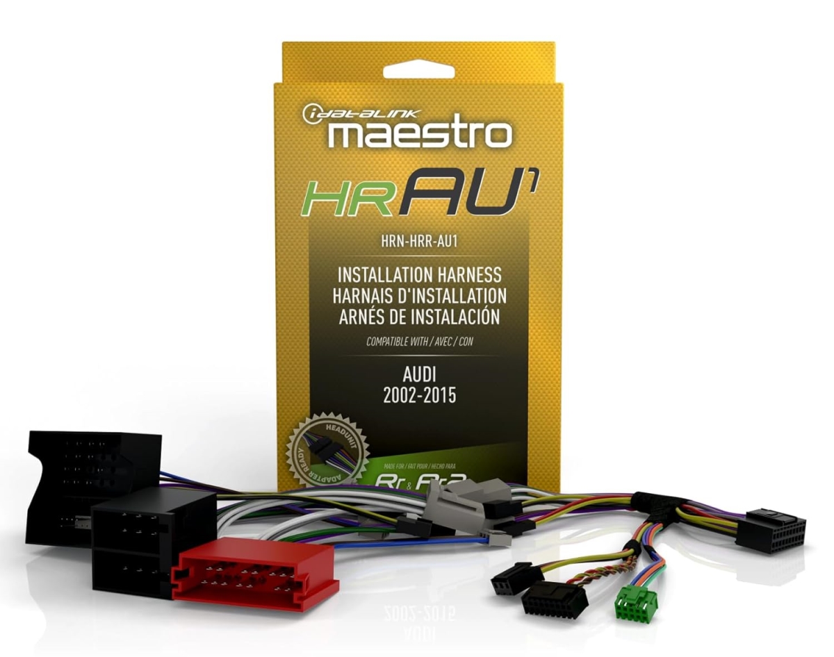 HRN-HRR-AU1 Maestro RR & RR2 Compatible Radio Replacement Harness for Select 2004-2014 Audi Vehicles