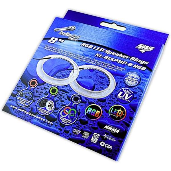 NL-RIAPMP-8RGB 8 RGB LED Acrylic Speaker Rings