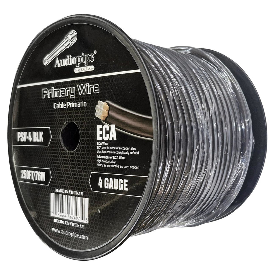 PSV-4 BLK 250 ft.  4 Gauge Flex Power Wire - Black