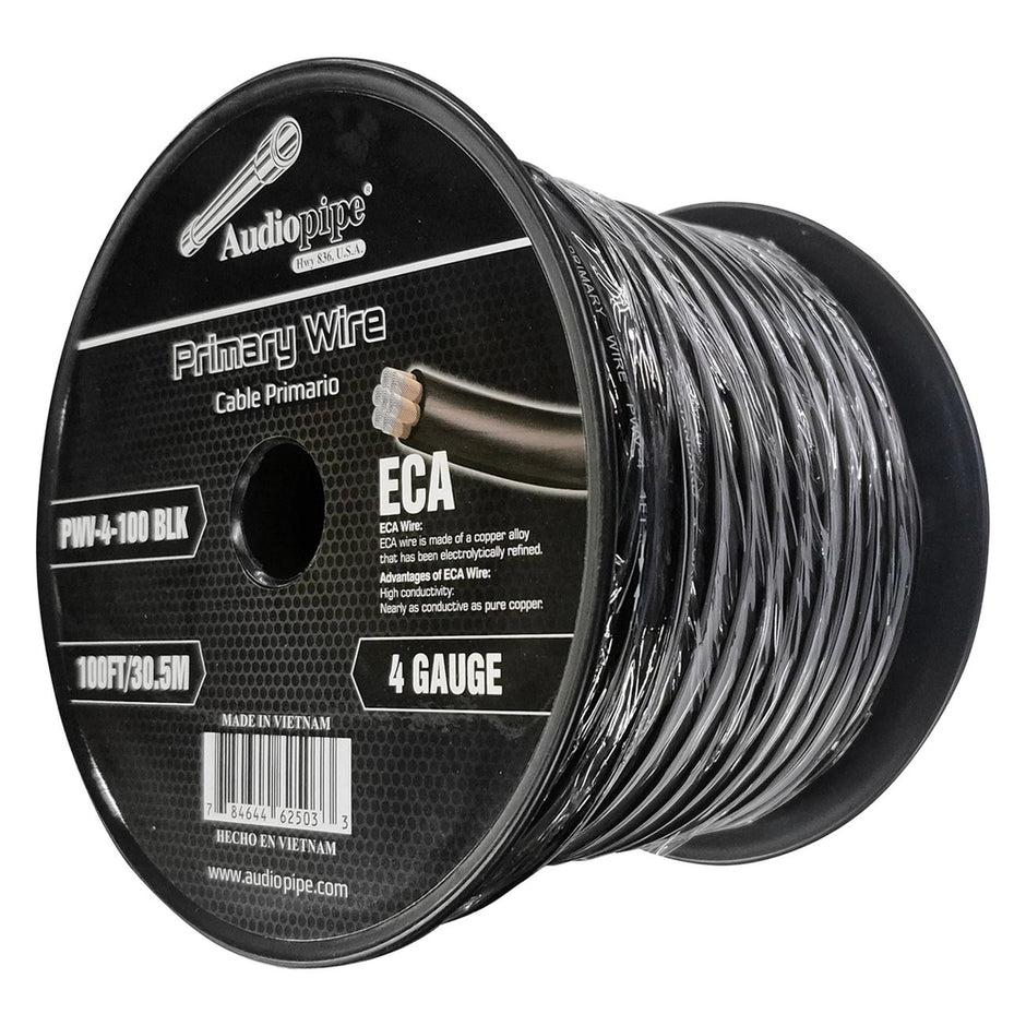 PWV-4-100 BLK 100 ft. 4 Gauge Power Cable, Black