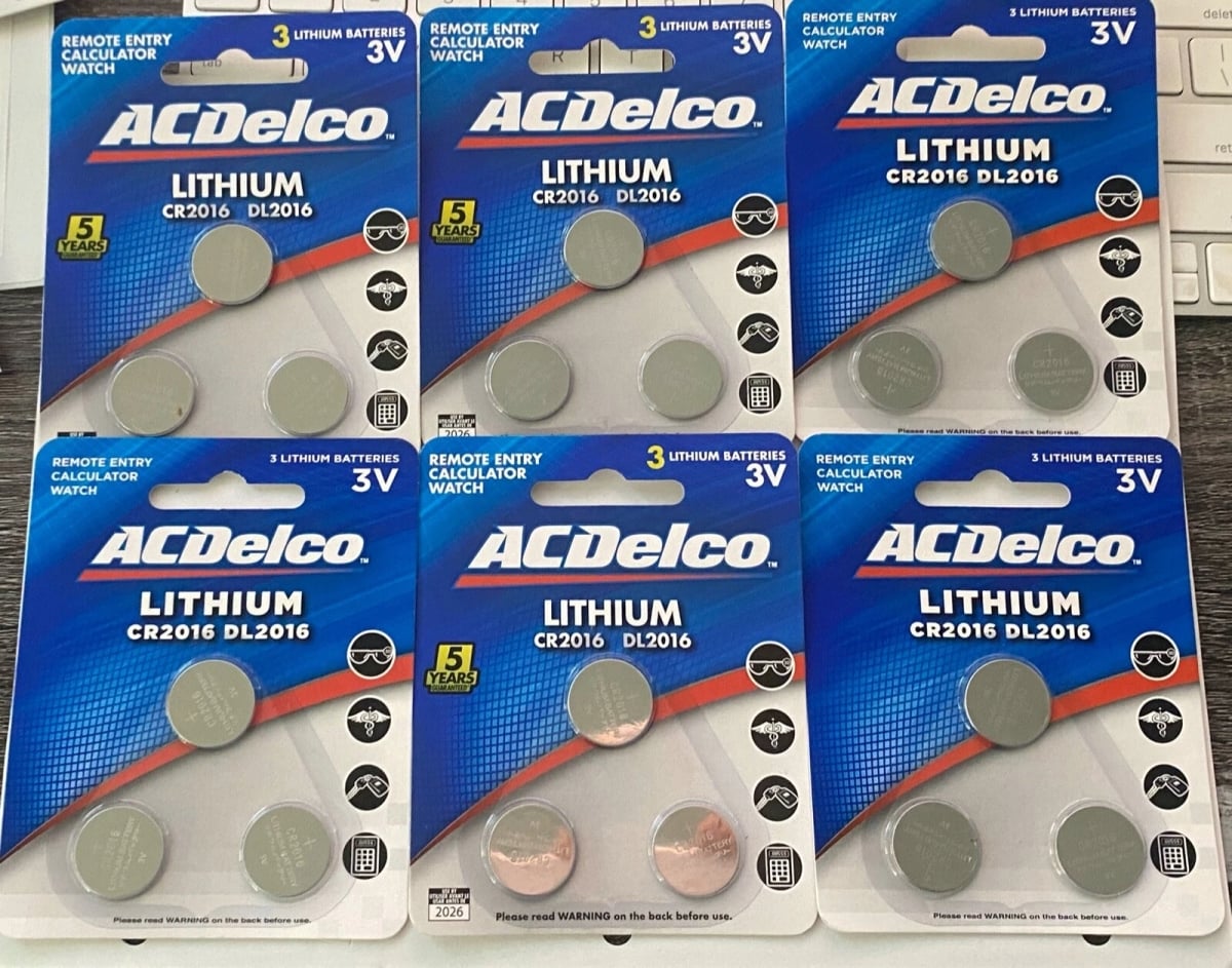 BAT-CR-2016  3V Lithium Coin Cell Battery - Bag of 5