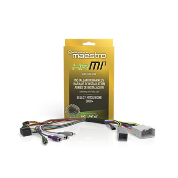 HRN-HRR-MI1  RR & RR2 Compatible Radio Replacement Harness for Select 2008-2019 Mitsubishi vehicles