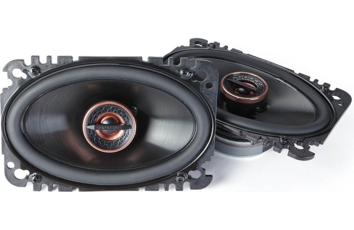 Infinity INFREF467F 4 x 6 in.  Extreme Performance Auto Coaxial Speakers - Black