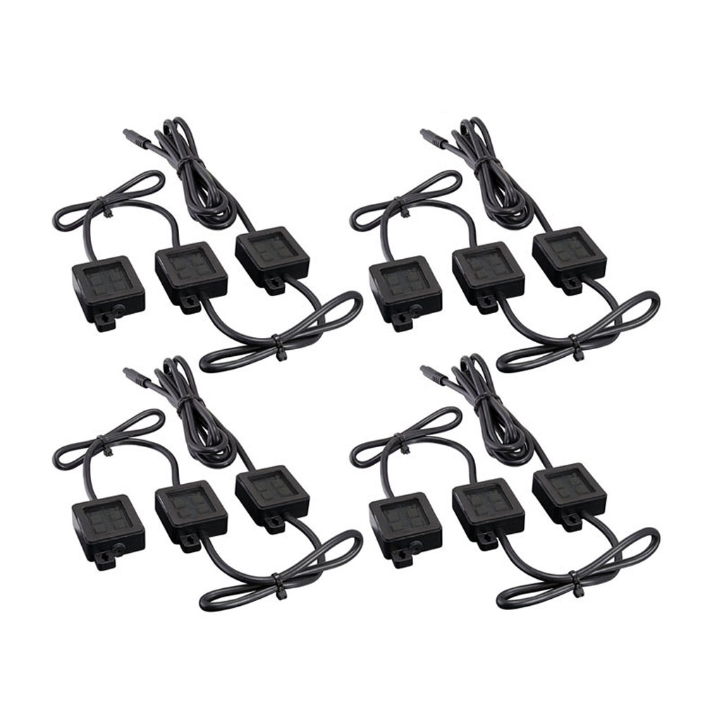 Metra RGB2-4KT Power Sports 4-Pin Micro DIN Connector with 4-Pod RGB Rock LED Light Kit