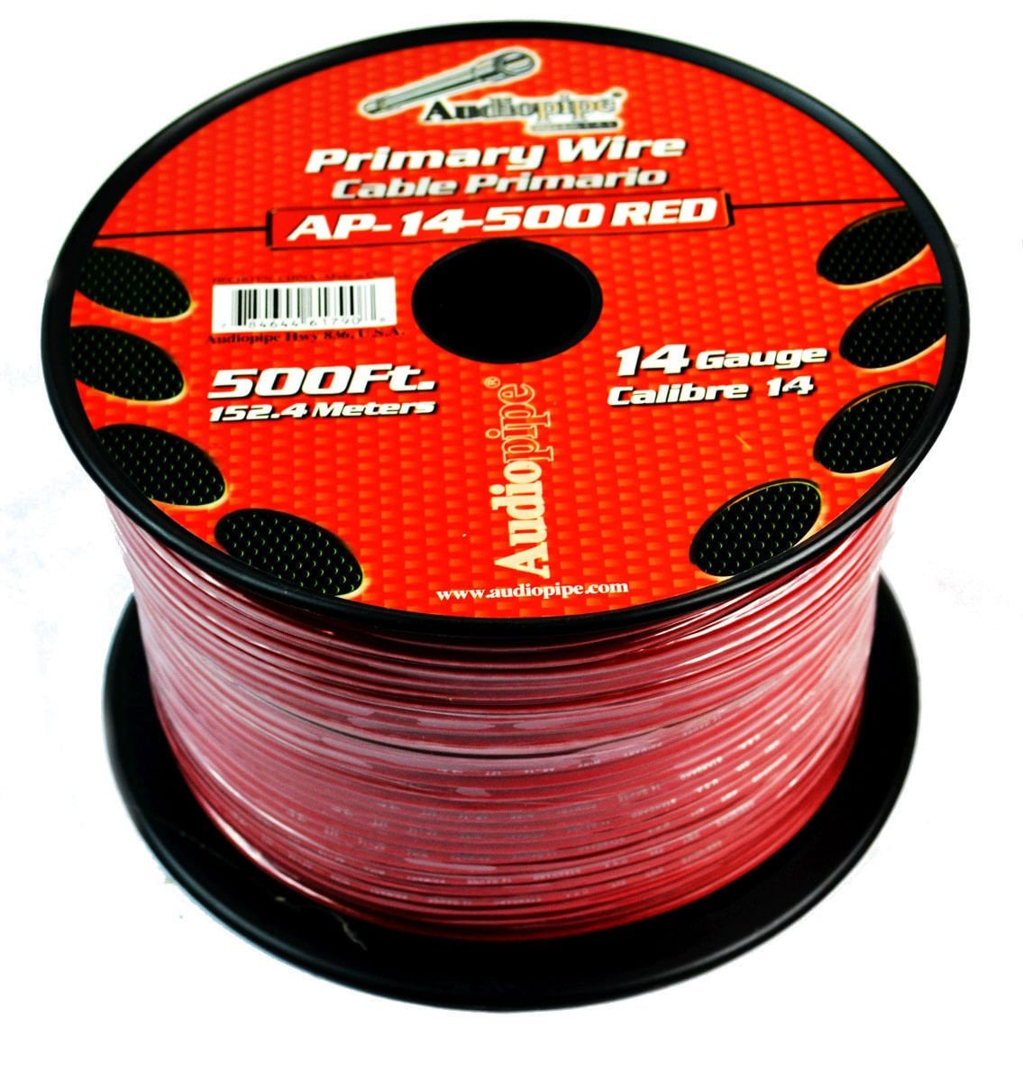 APV-14-500 RED 14 Gauge Remote Cable, Red - 500 ft.