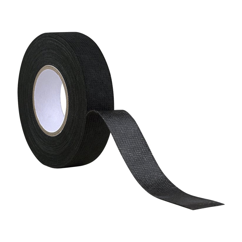 ET-10CL Black Cloth Harness Tape, 19 mm x 15 m - Pack of 10