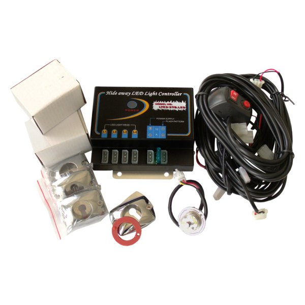 RS-RTE3-307B-W 4 LED Strobe Kit, White