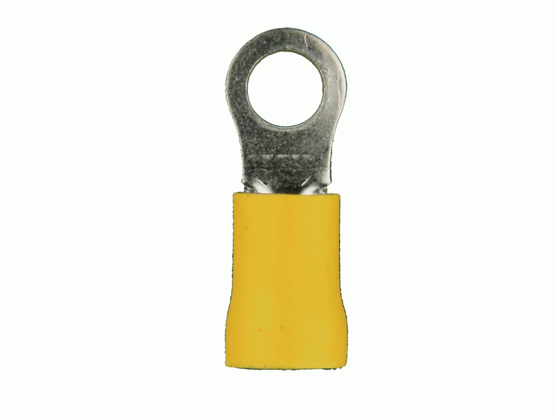 Picture of Metra YVRT438 4 Gauge 0.37 in. Ring Terminal Vinyl Yellow - Pack of 25