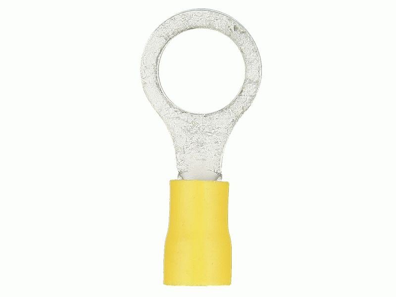 Picture of Metra YVRT516 12-10 Gauge 0.31 in. Ring Terminal Yellow Vinyl - Pack of 100