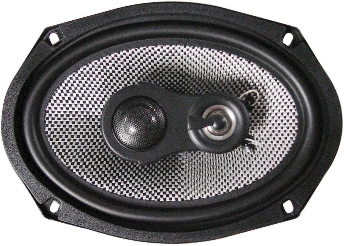 Picture of American Bass SQ-6.9 6 x 9 in. 3-Way 100 watt RMS & 4-Ohm & Swivel Tweeter Coax Speaker - Set of 2