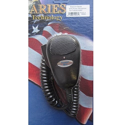 Picture of Aries Technology 50043 4-Pin Power Microphone for Cobra & Uniden
