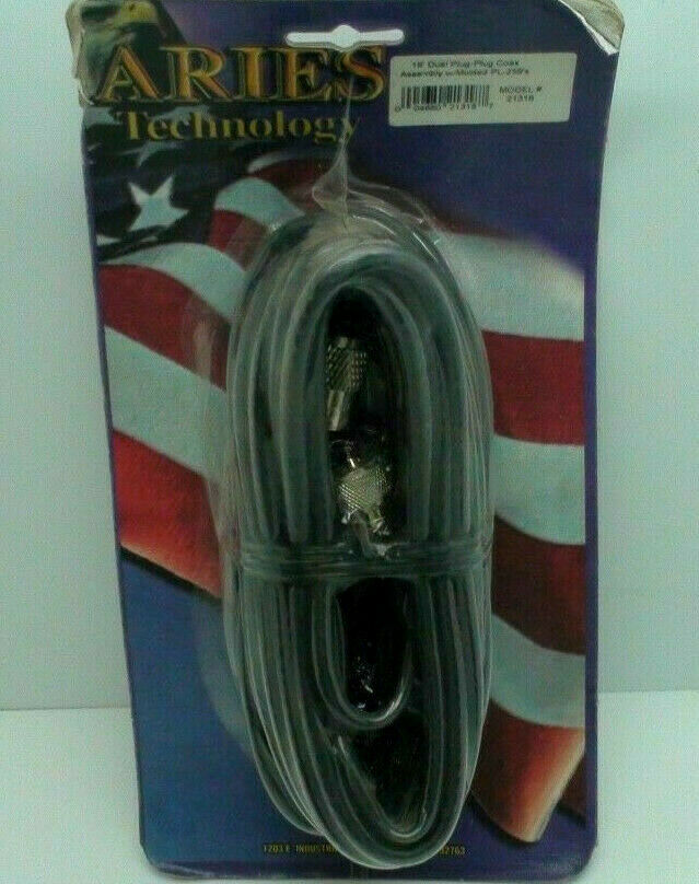 Picture of Aries Technology A-3PPC 3 ft. Belden Plug-Plug 95 Percent Clear Cable