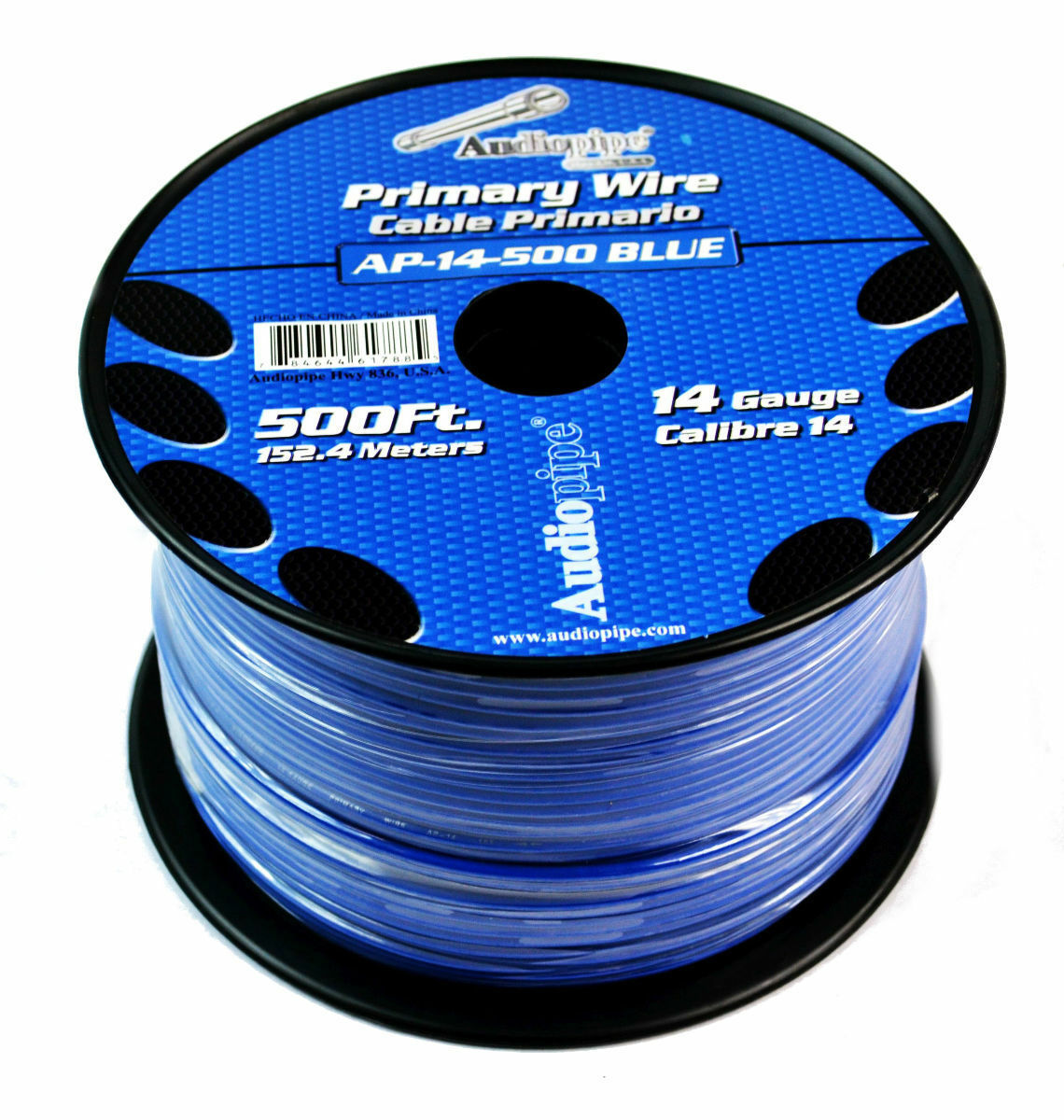 Picture of Audiopipe AP-14-500BLUE 14 Gauge Remote Cable&#44; Blue - 500 ft.