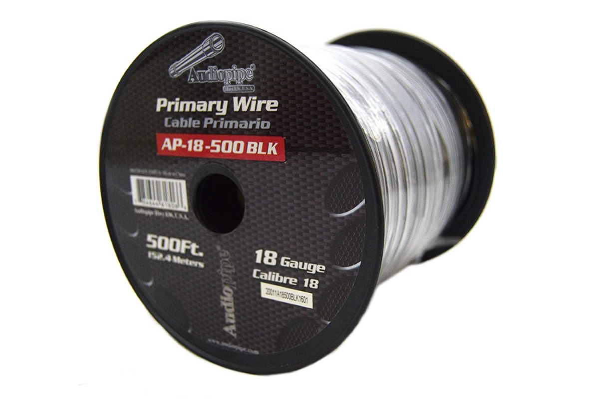 Picture of Audiopipe AP-18500BLACK 18 Gauge Primary Wire&#44; Black