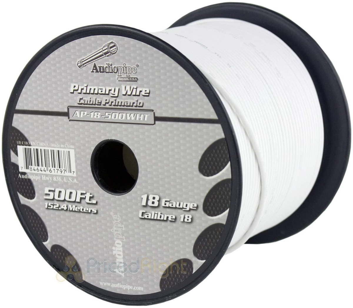Picture of Audiopipe AP-18500WHITE 18 Gauge Primary Wire&#44; White