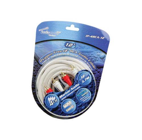 IP-4RCA-12 12 ft. Marine RCA 4 Channel Cable