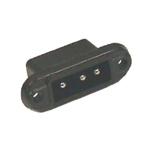 Picture of Bandit Workman CBJ3B 3-Pin Replacement Power Cord Panel Jack, Power Hookup