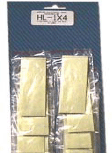 2 x 4 in. Cloth Hook & Eye Adhesive Tape