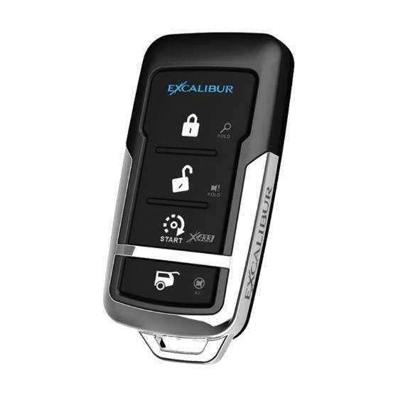 Picture of Excalibur 1415-03B 4-Button Replacement 433MHz Remote Control Transmitter for Select 70 Series Excalibur Remote Start Systems