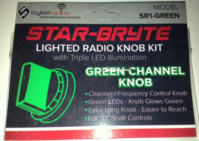 Green LED Lighted Channel Knob Kit