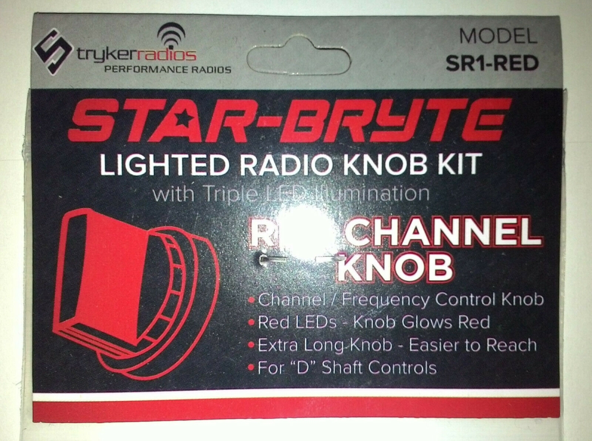 Red LED Lighted Channel Knob Kit