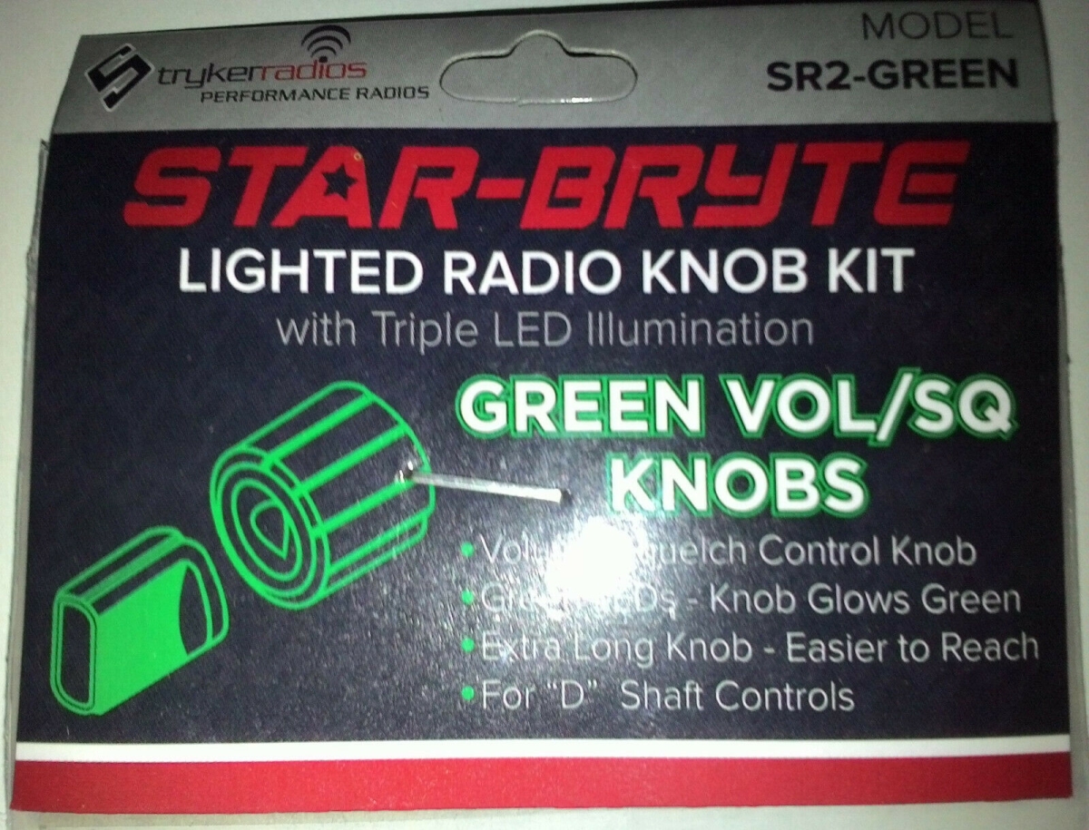 Dual LED Lighted Knob Kit, Green