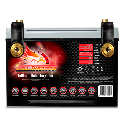 Picture of Fullthrottle FT825-78 AGM Battery for Group 78 Group 78 PHCA 1500
