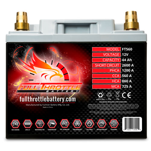 Picture of Fullthrottle FT560 High-Performance AGM Battery for 1 PHCA 120