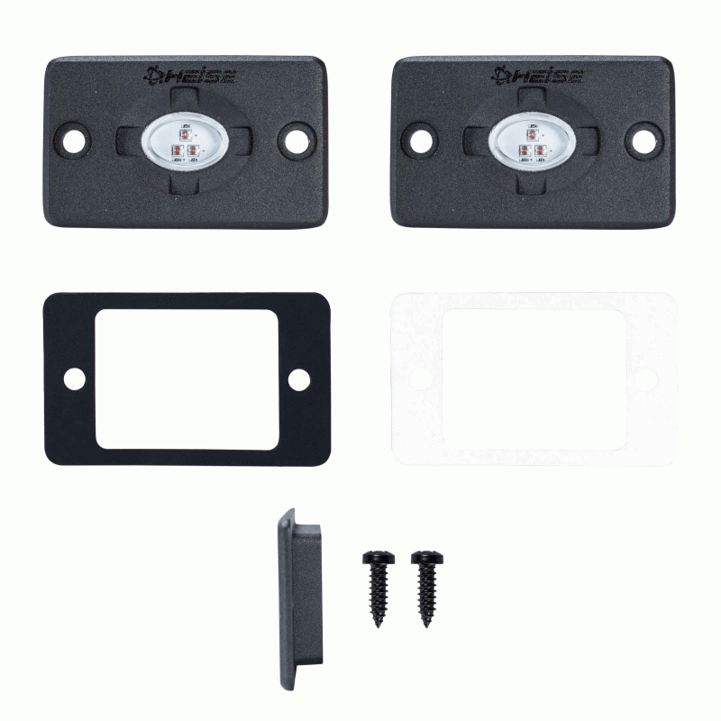 HE-FMTL1A 1.5 x 3 in. Amber Flush Mount Auxiliary Accent Lighting Pod