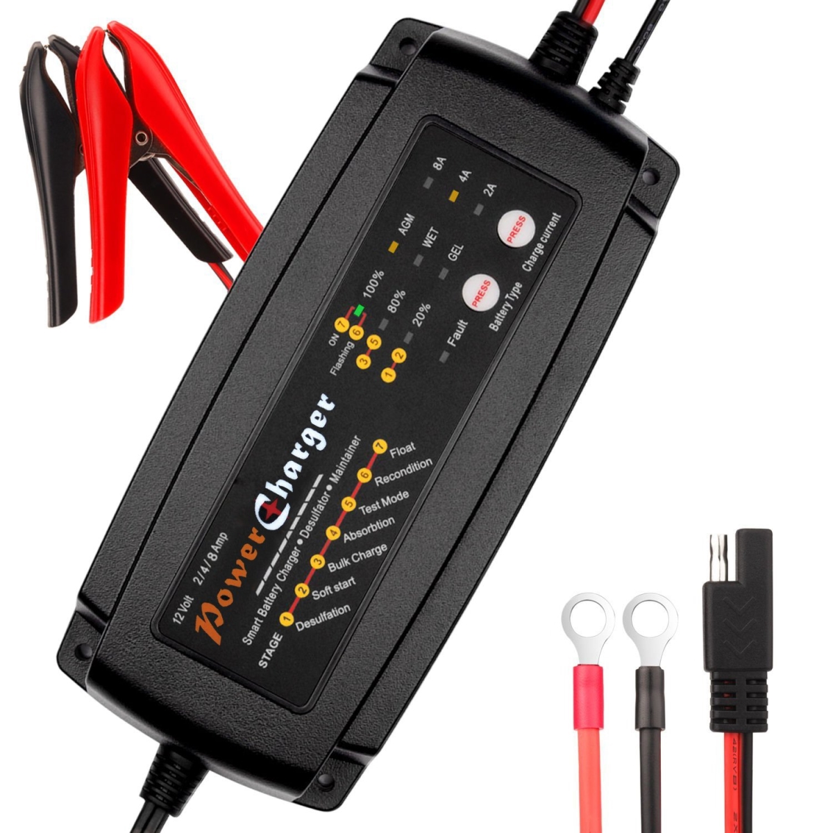 Picture of Energie RPS 5212 7.5A Automatic Smart Battery Charger Maintainer & Desulfator