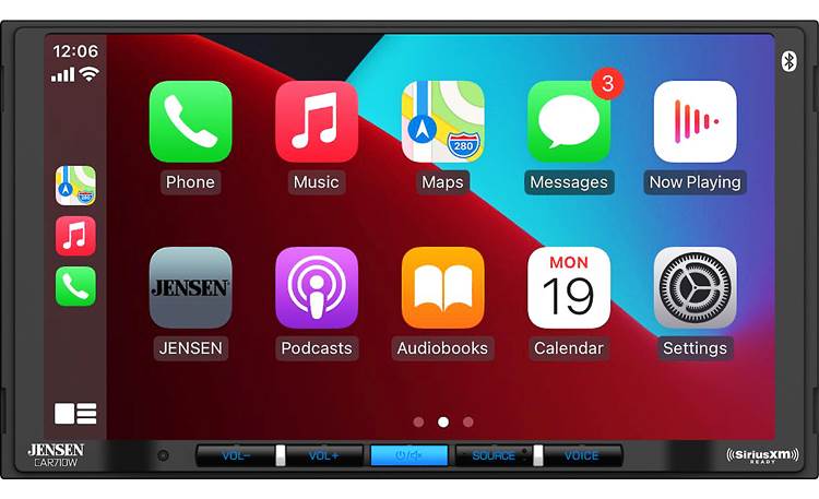 Picture of Jensen CAR710W 7 in. 2 Din Mechless Multimedia Receiver with Wireless Apple CarPlay
