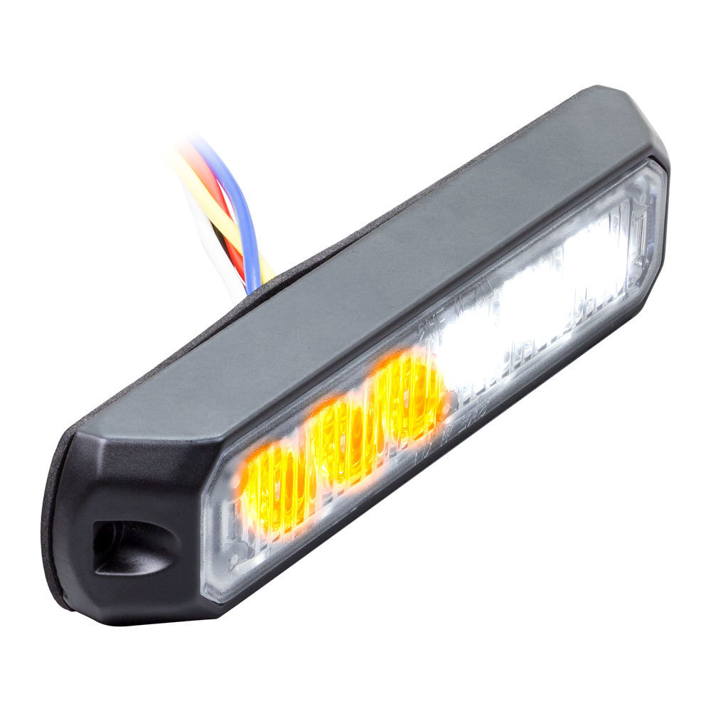 HE-MUMRK-6WA 4.9 in. 6 LED Marker Light, White & Amber -  Heise