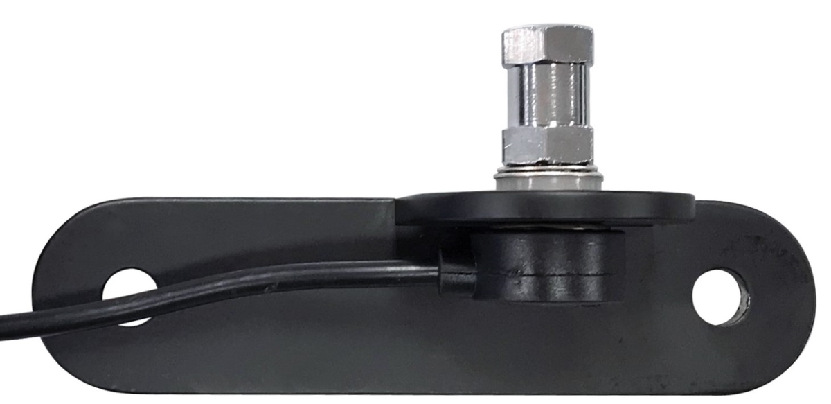 Double Groove Mirror Mount - Black - Includes Maxi Stud & SO-239 Connector