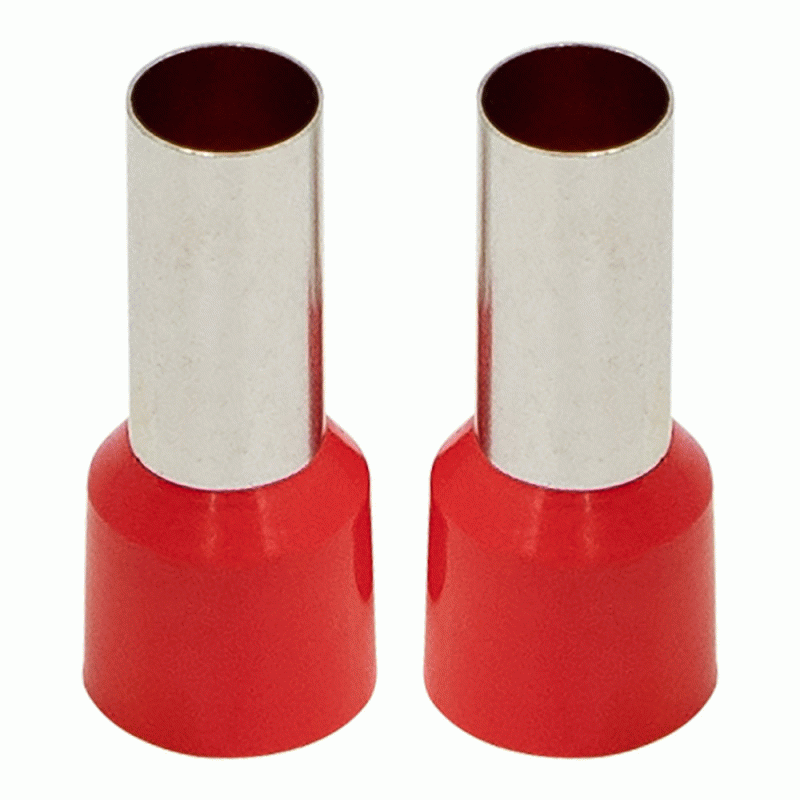 Red 4 Gauge Ferrules - Pack of 50 - Superior Wire Termination