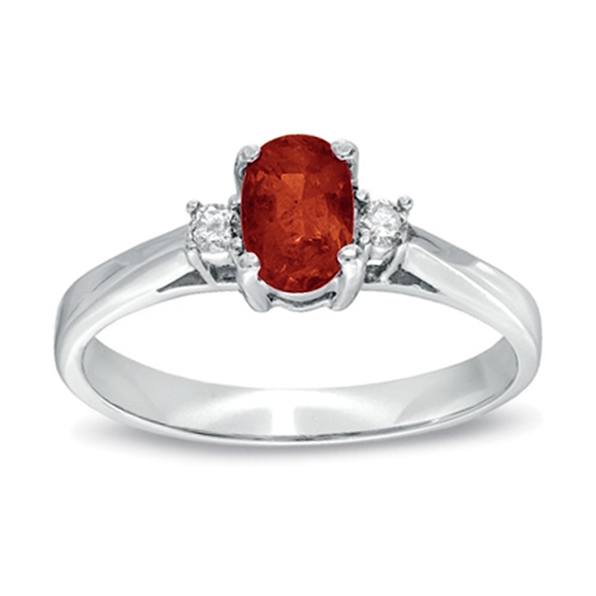 Picture of Louis Creations RL1341RD-4 0.55 CTTW Natural Heated Ruby & Diamond Ring Set&#44; 14K Gold - Size 4
