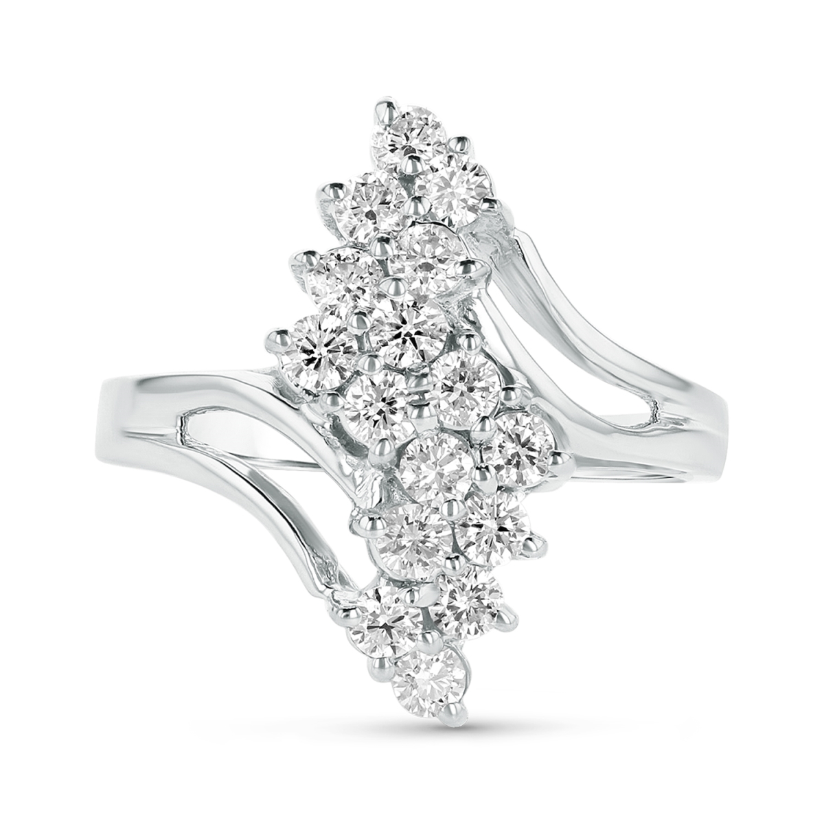 Picture of Louis Creations RL2422K-WG-4.5 0.80 CTW Diamond Ring&#44; 14K White Gold - Size 4.5