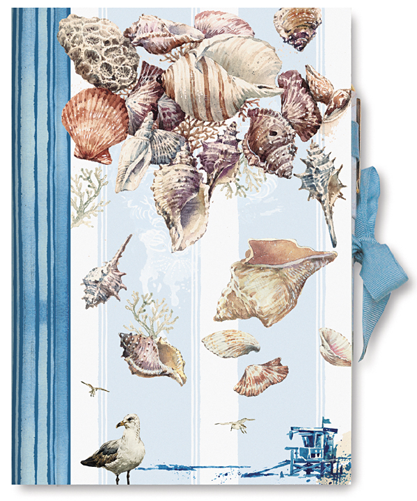 Picture of Lissom Design W25053 Journal with Pen - Coastal Passion