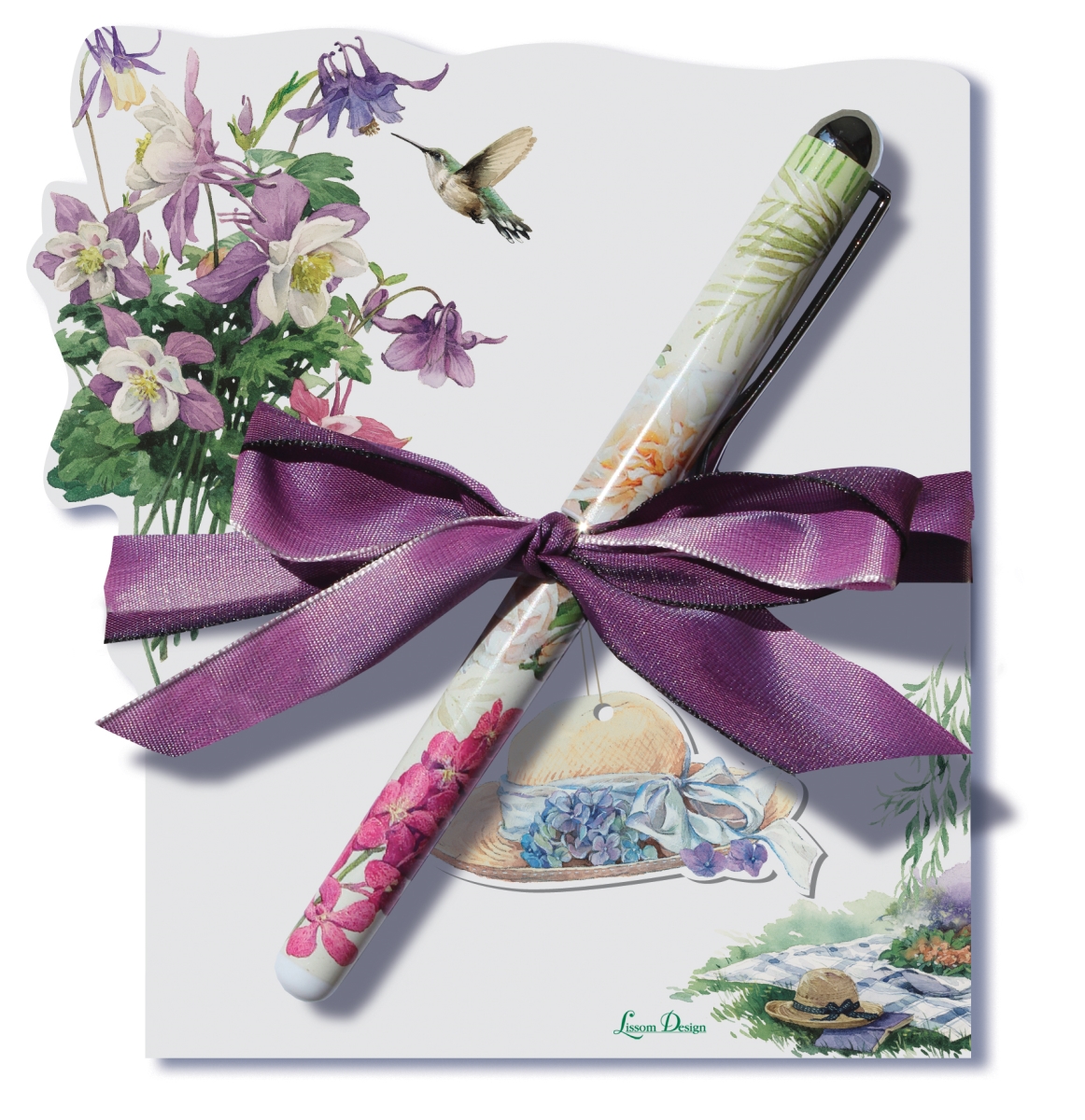 22077 5.37 x 4.37 x 0.25 in. Lakeside Breeze Diecut Notepad, Bayside